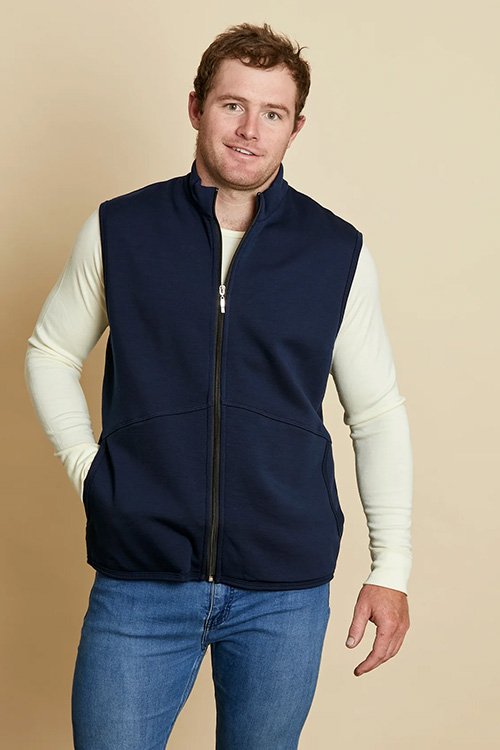 Woolerina — Wool Full-Zip Vest — 100% Merino Wool | The Uralla Wool Room
