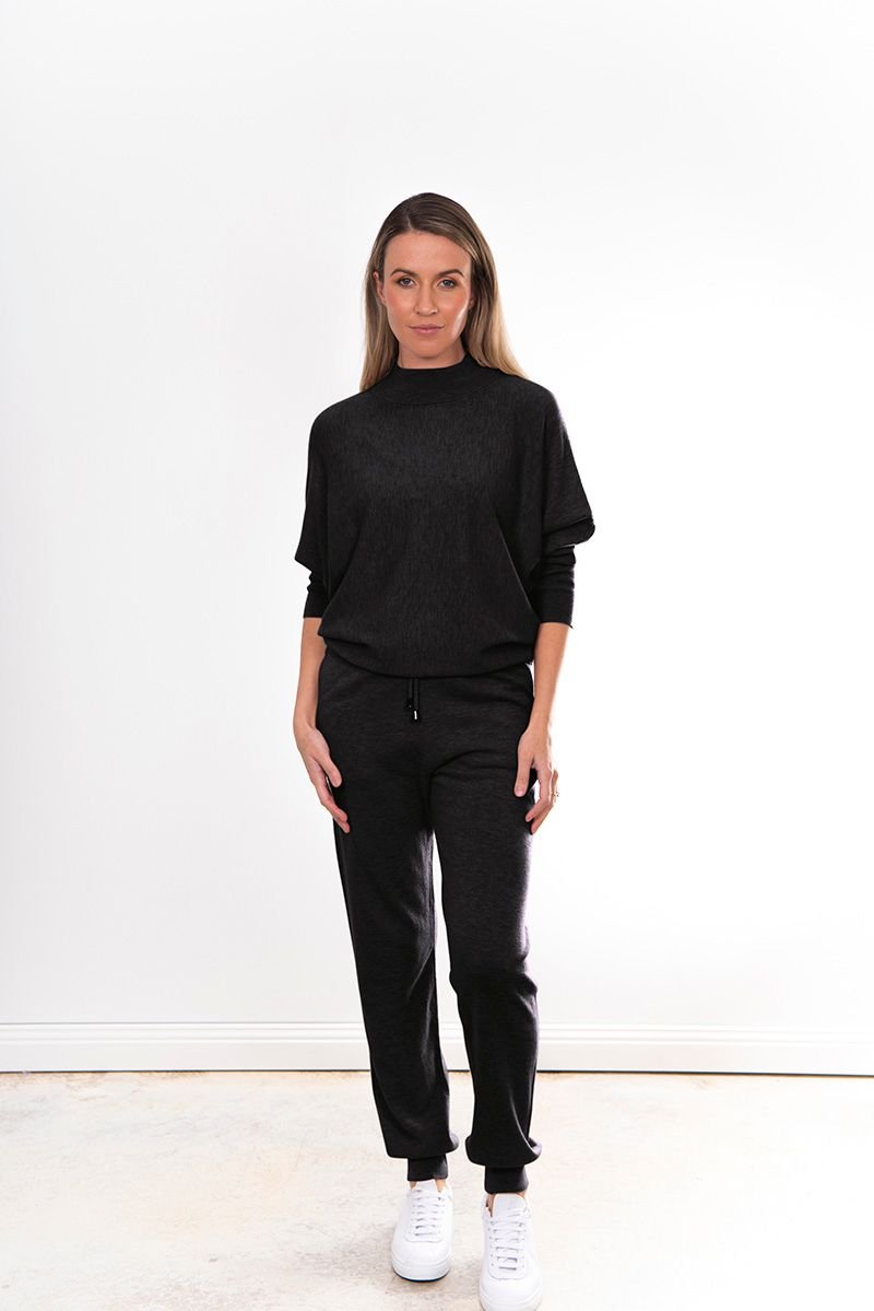 Bridge & Lord | Essential Lounge Pants (Merino wool + Cashmere) Black