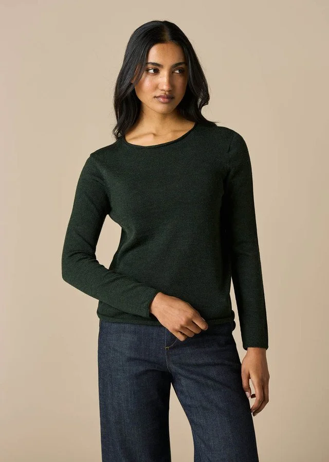 uimi knitwear | Phoebe Jersey Top (100% Merino wool)