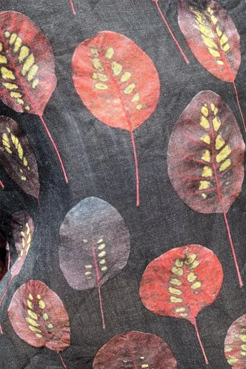 lilypad pattern in the Ramie Maria top. Made in Australia by Jiva.