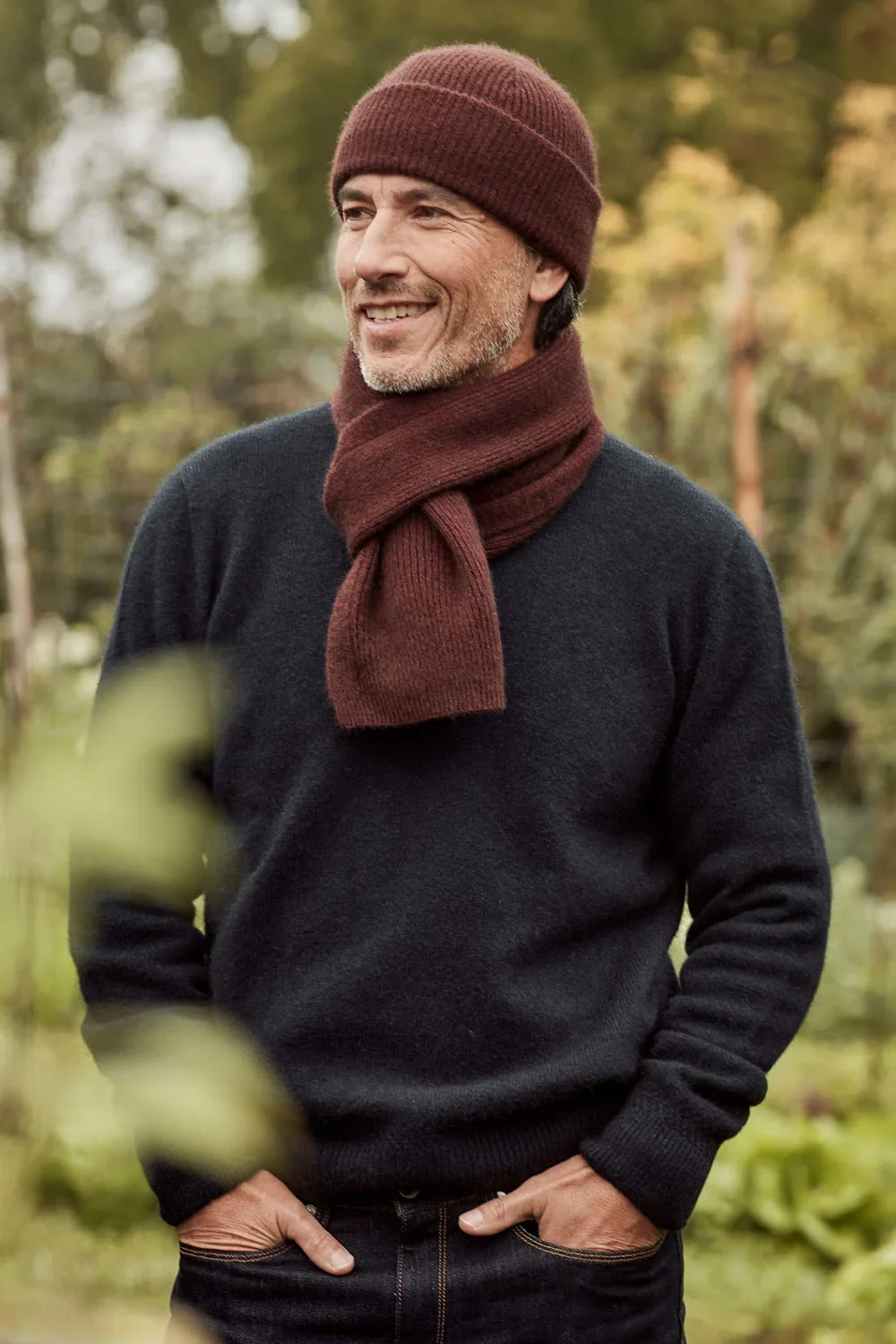 McDonald Textiles | Fine Rib Hat (Merino Wool, possum fur, silk) Sty 672