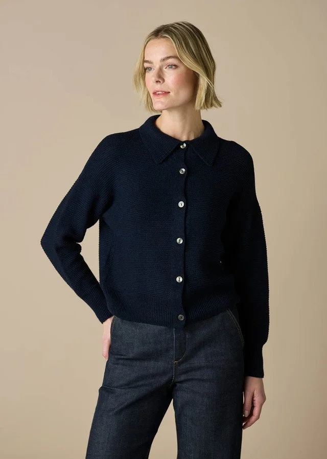 uimi knitwear — Pearl Cardigan (100% Merino Wool)