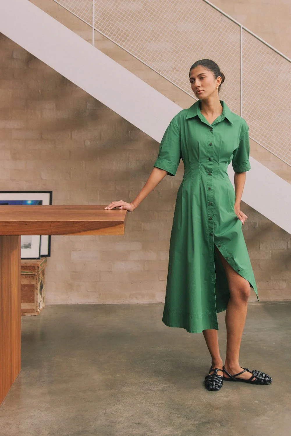 Toorallie | Fitted Waist Cotton Dress (100% Cotton) (Sty. 234)
