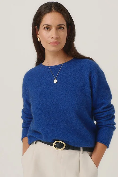 Merinomink | Essential Sweater — Merino Wool, Possum Fur, Silk (Sty. 100290)