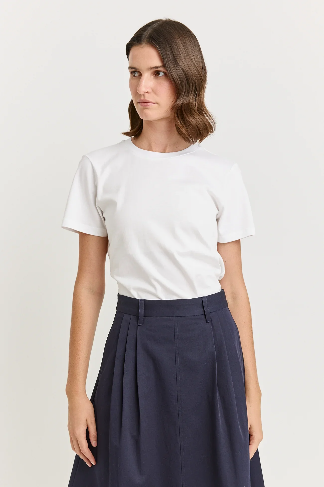 White colour variant of the organic cotton tee from Toorallie