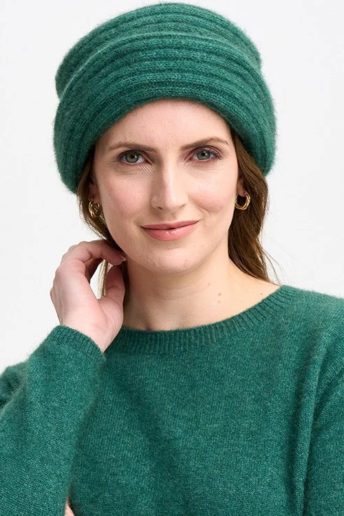 Merinomink™ Felted Hat — Merino Wool and Possum Fur Fern colour