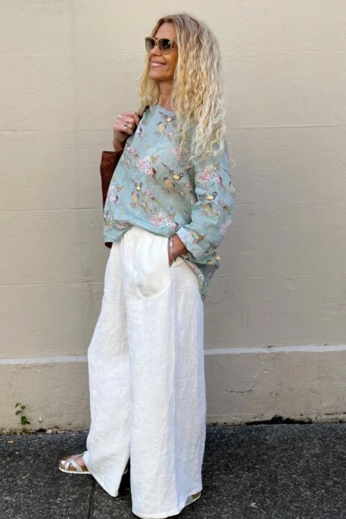 Jiva — Maria Shirt (Ramie) Click through to see available print patterns.