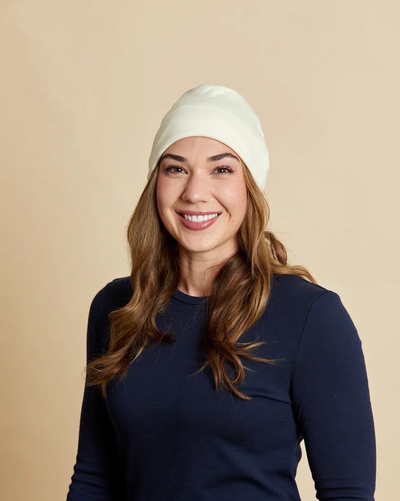 natural colour variant in the Woolerina beanie