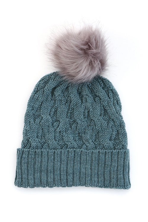Mabel beanie made by uimi knitwear with 100% merino wool. Duck egg blue colour variant.