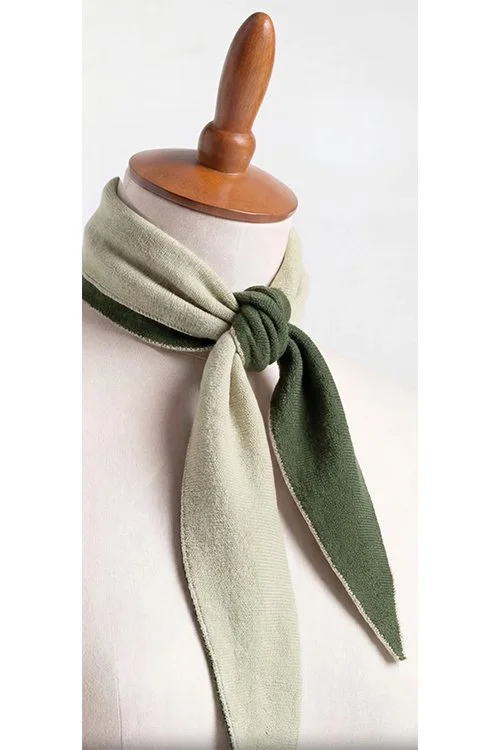 Forest Green colour variant of the cotton Pocket Scarf from DLUX