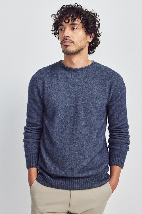 Merinomink™ — Classic Crew Sweater (Merino wool, Possum Fibre, Silk) (Sty.1933)