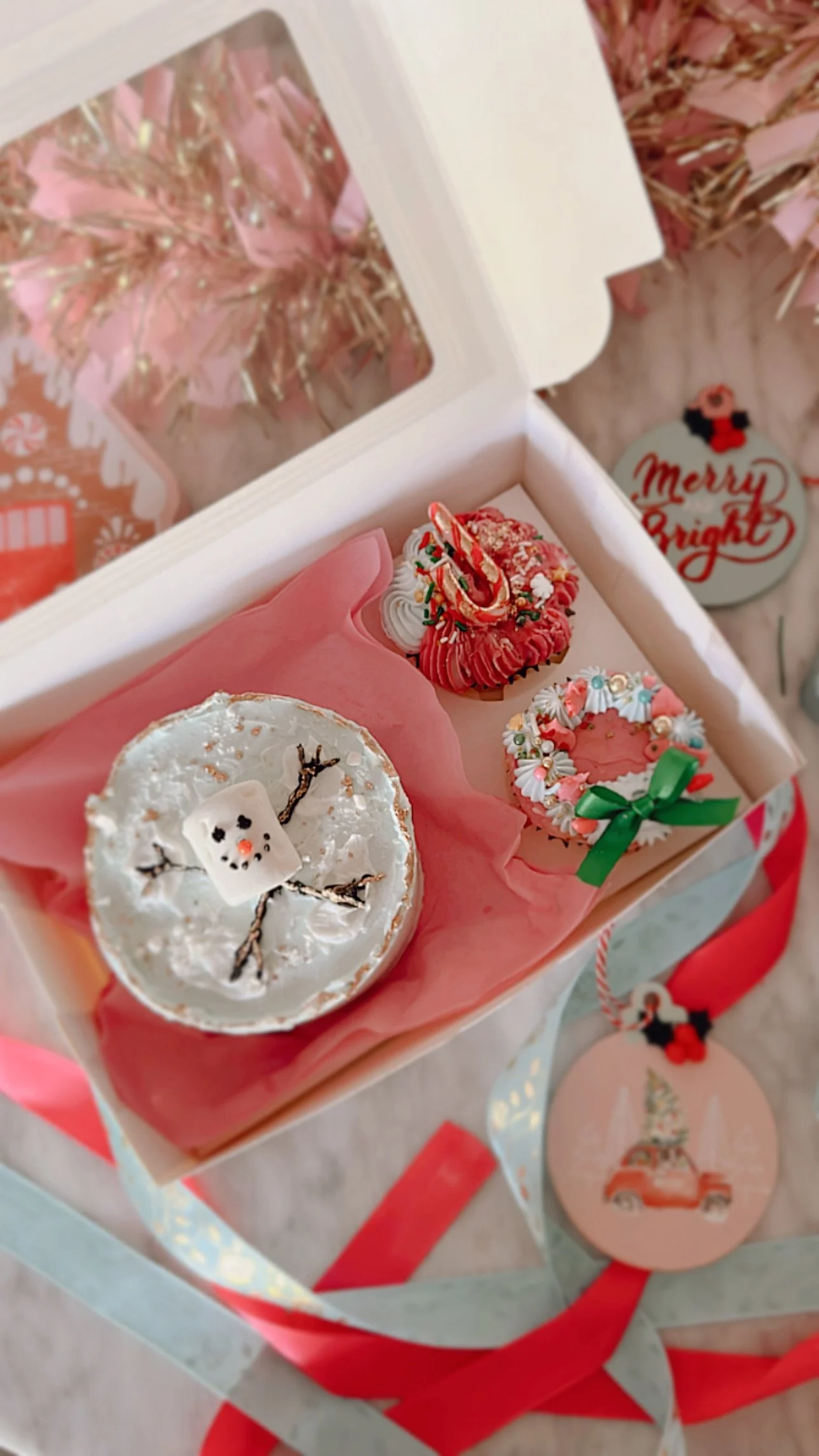 Snowman Mini Cake Combo