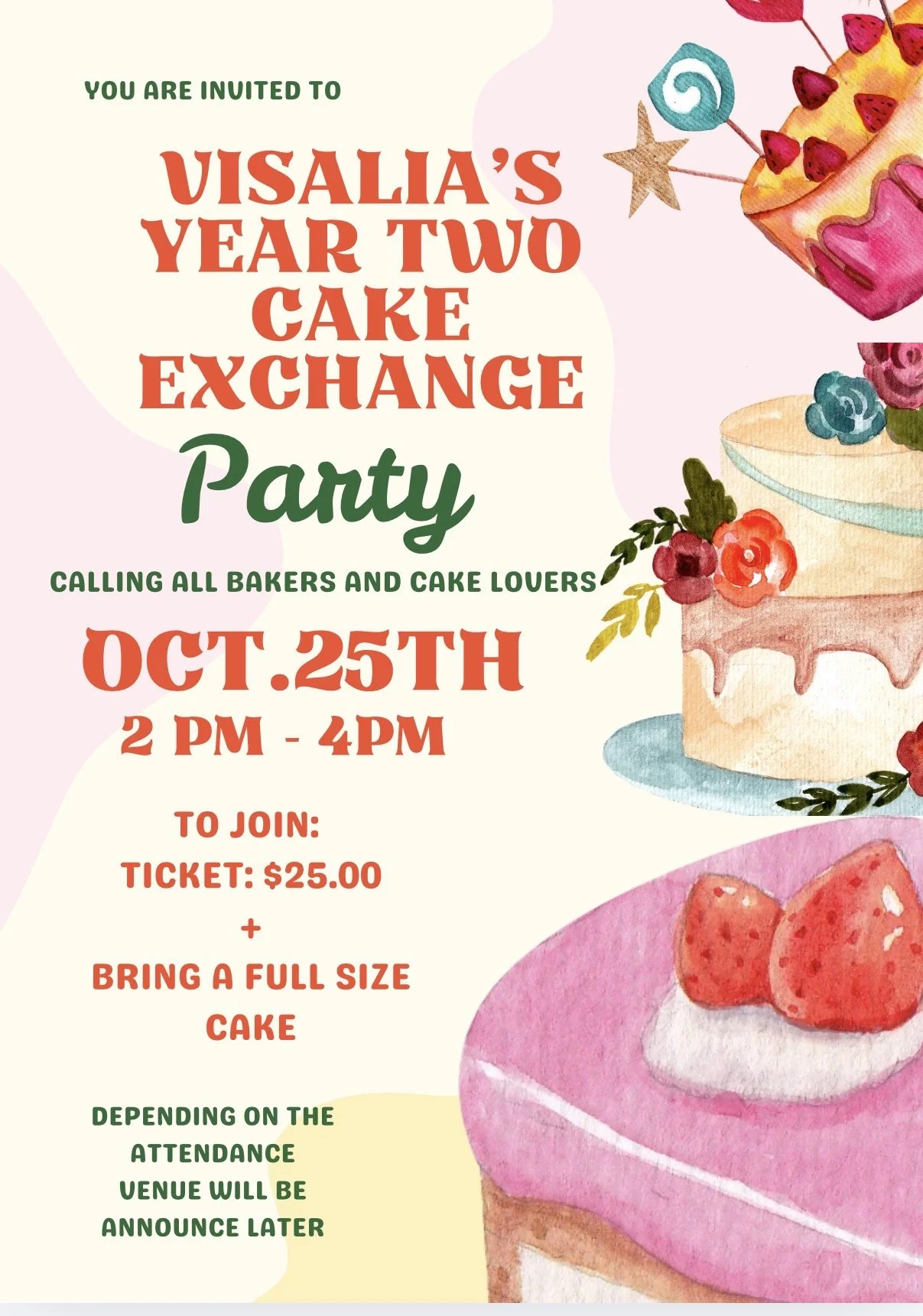 Cake Exchange Party