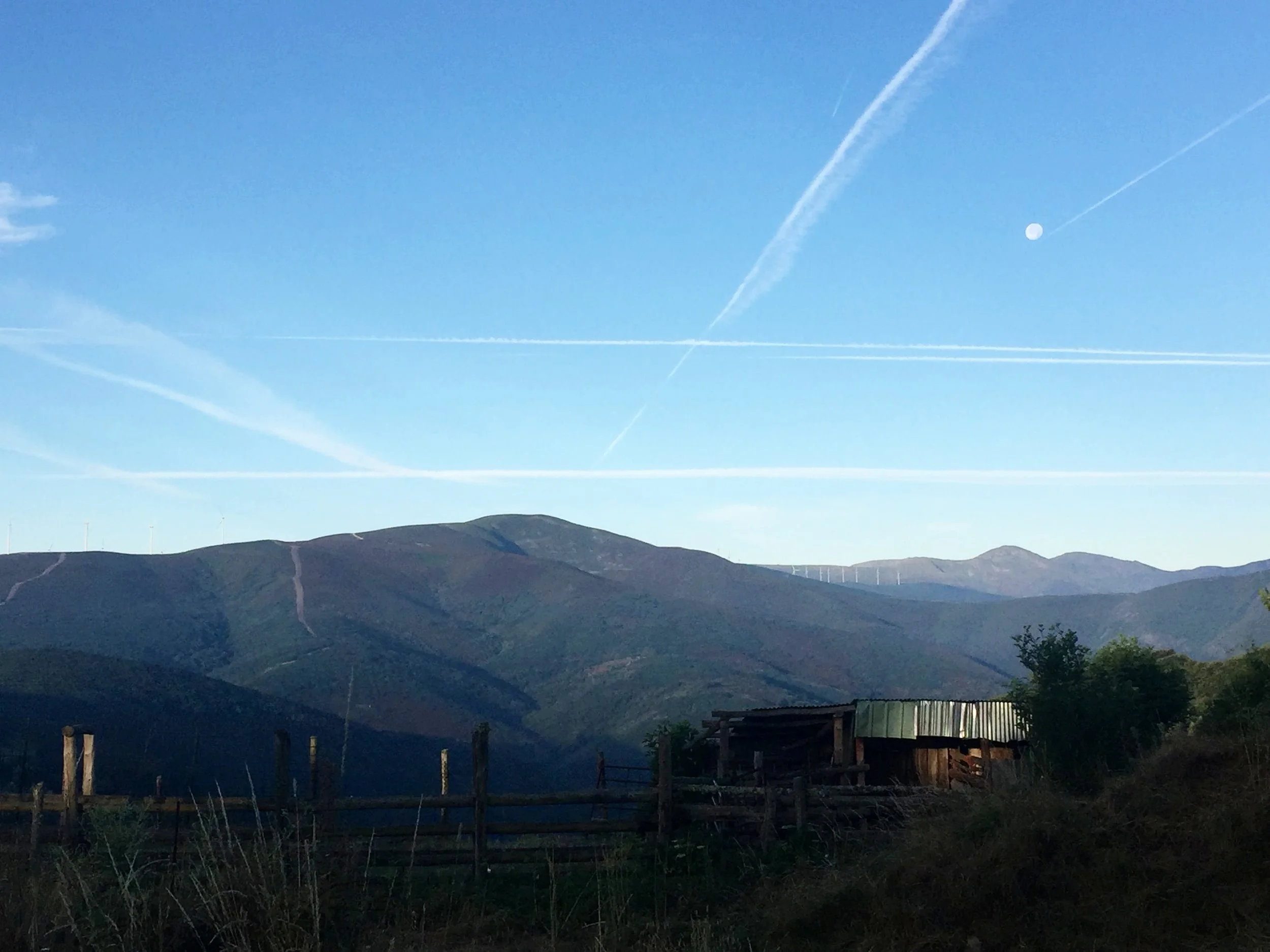   CROSSINGS   This immersive multimedia map presents a collaboration with pilgrims along the Camino. It maps pilgrims' memories from and of meaningful places and spaces through words, images, and sounds plotted along a pathway of film footage.  CROSS