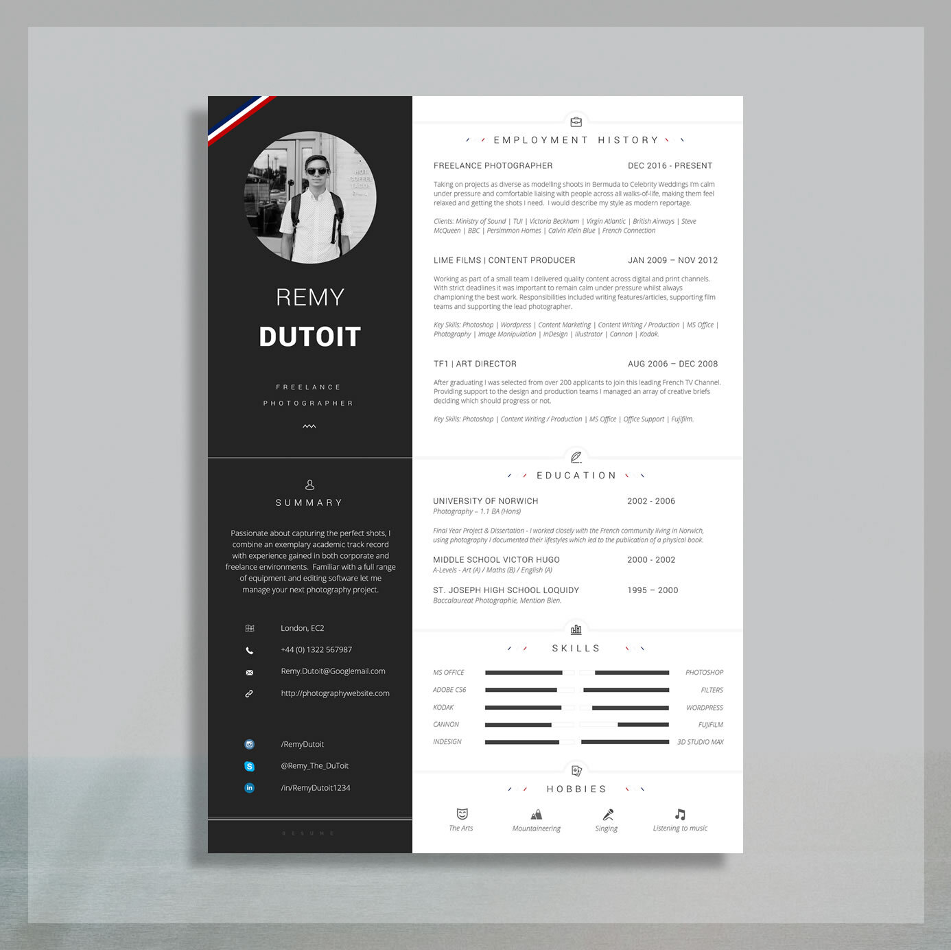 Contractor / Consultant / Freelancer CV Templates