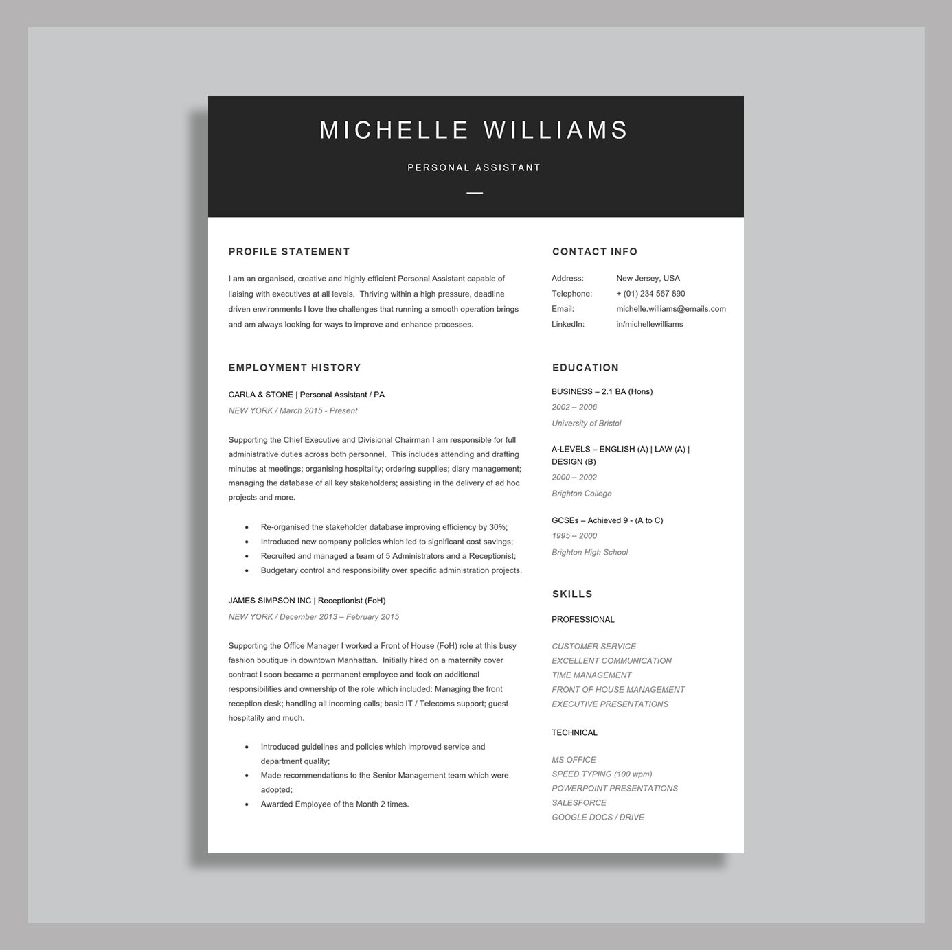 Cv Templates Designs Layouts Advice Free Downloads And More The Career Improvement Club