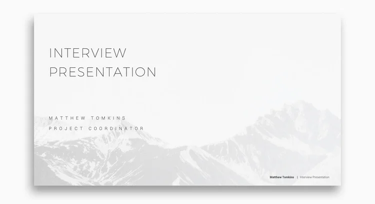 Job Interview Presentation Ideas | The Career Improvement Club