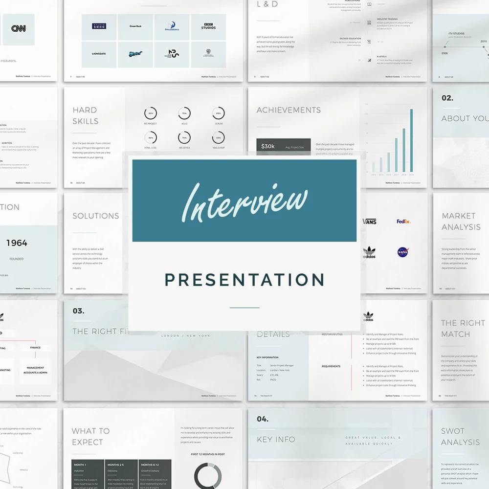 Interview presentation template