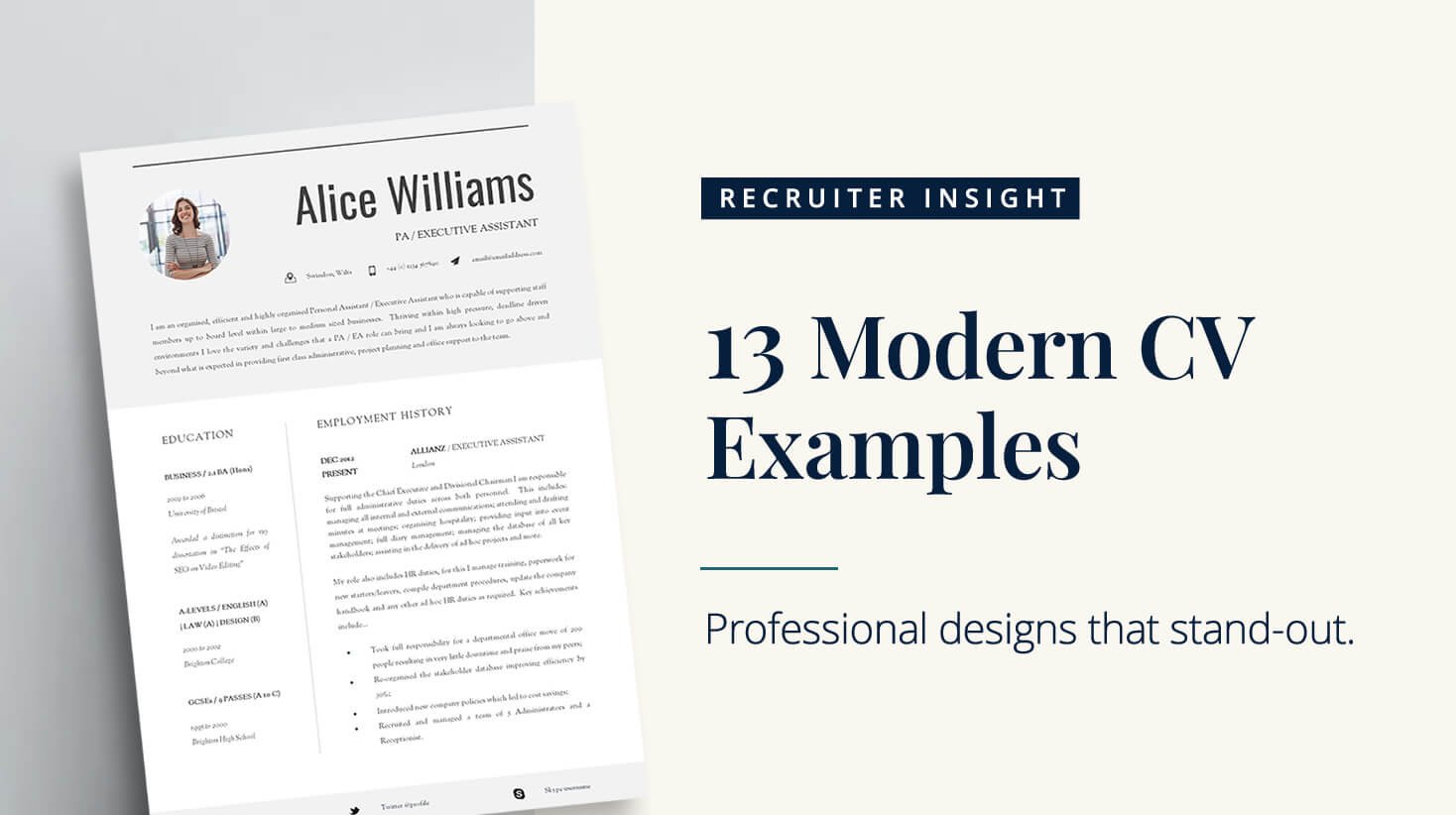 13 Modern CV Examples for 2026: Professional Designs That Still Feel Current