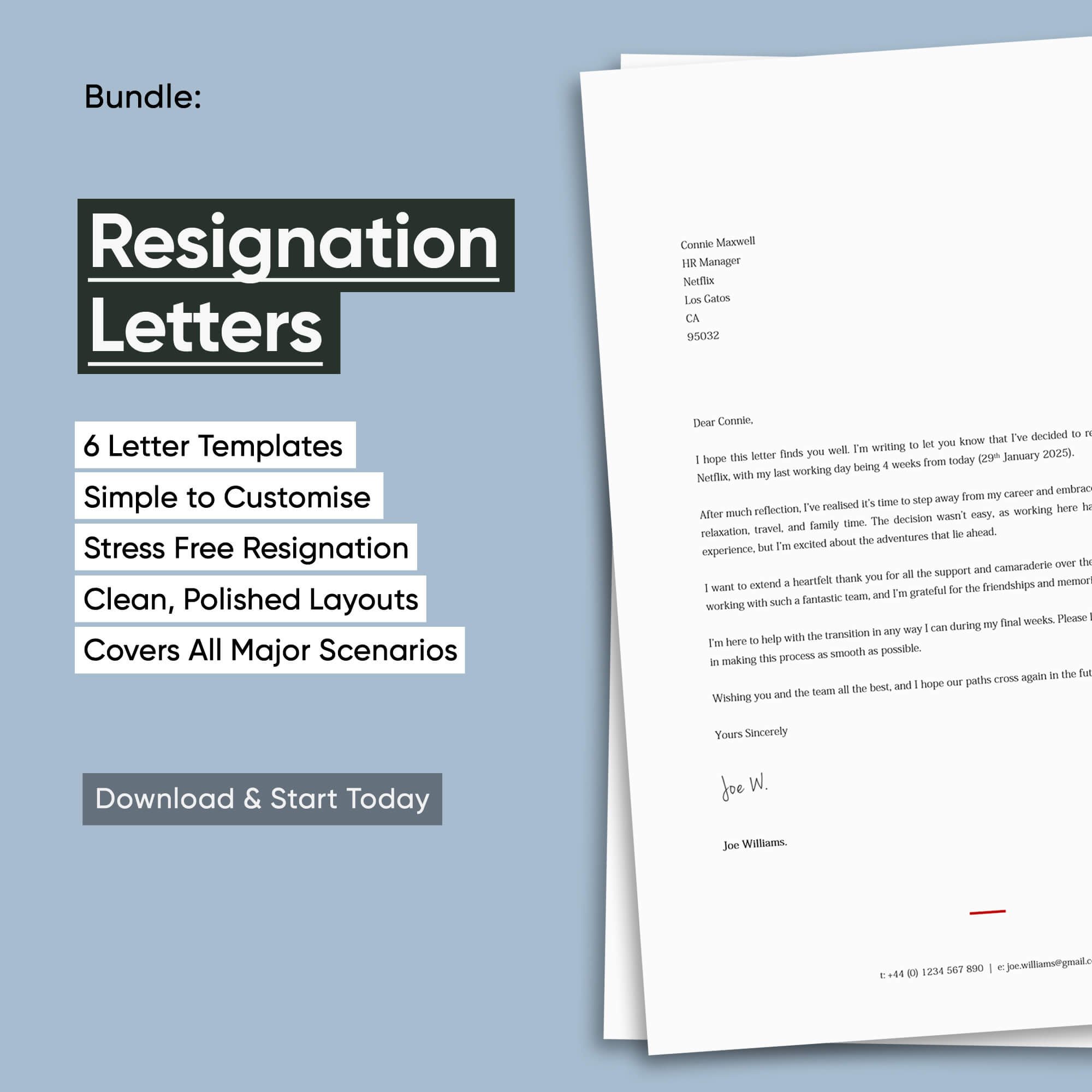 Resignation Letters | Resignation Templates | Letter of Resignation Template by The Carer Improvement Club