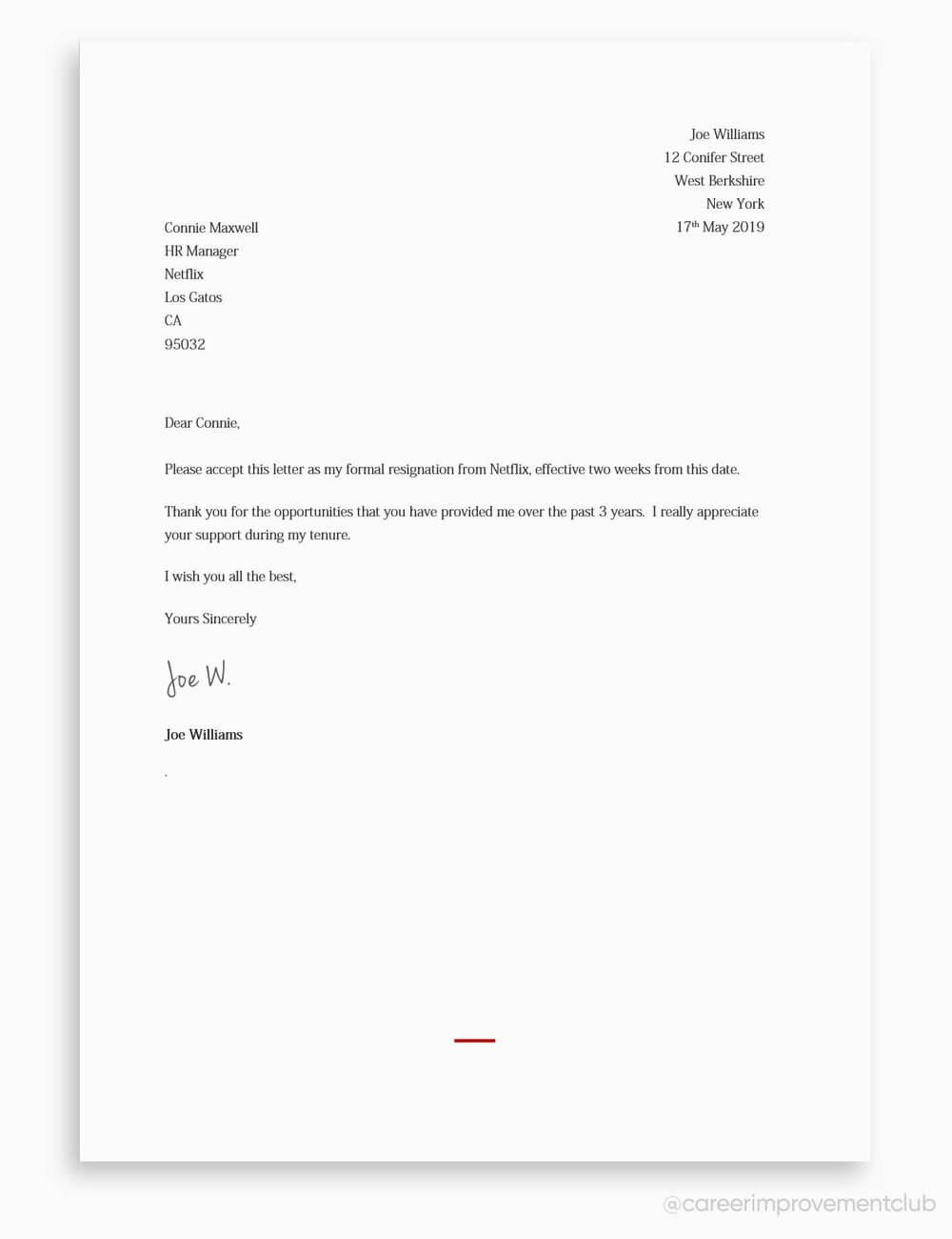 How To Write A Resignation Letter With Examples