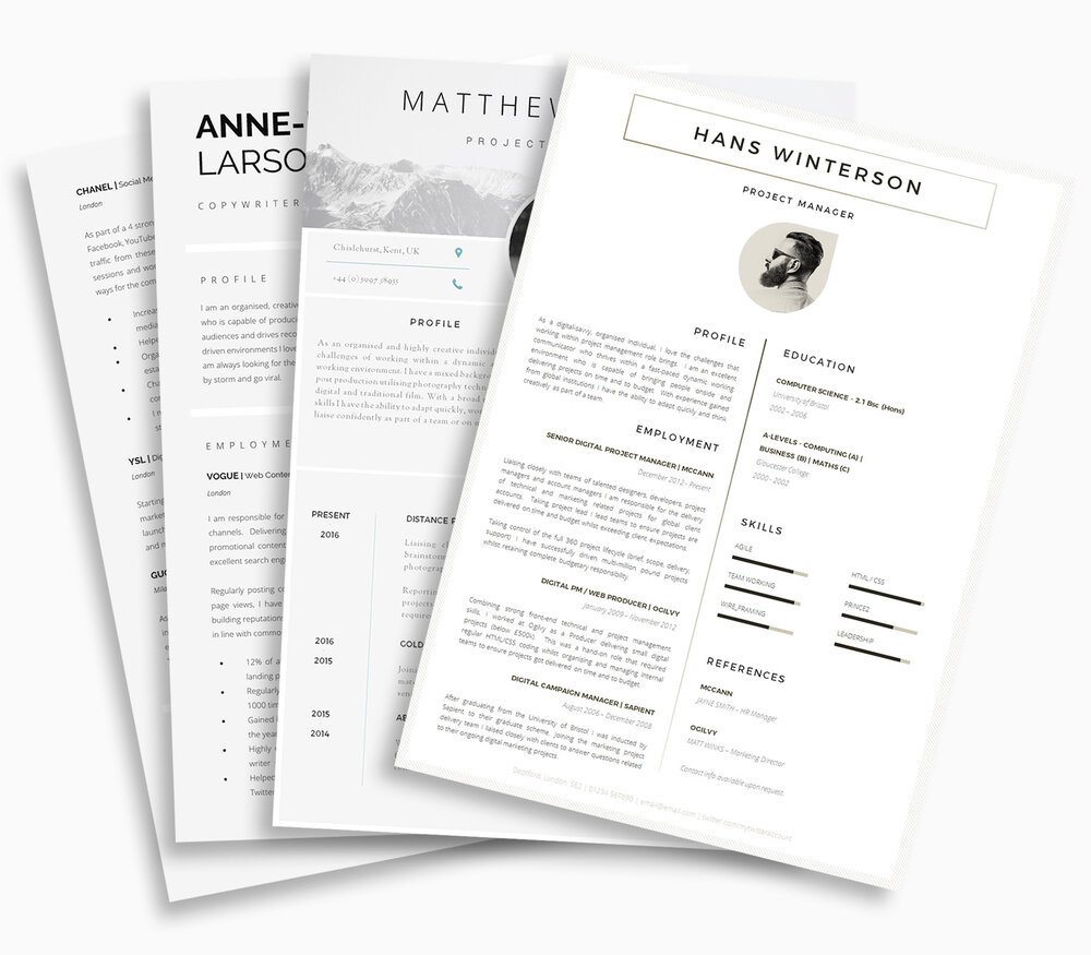 Should I use a template for my CV / resume?