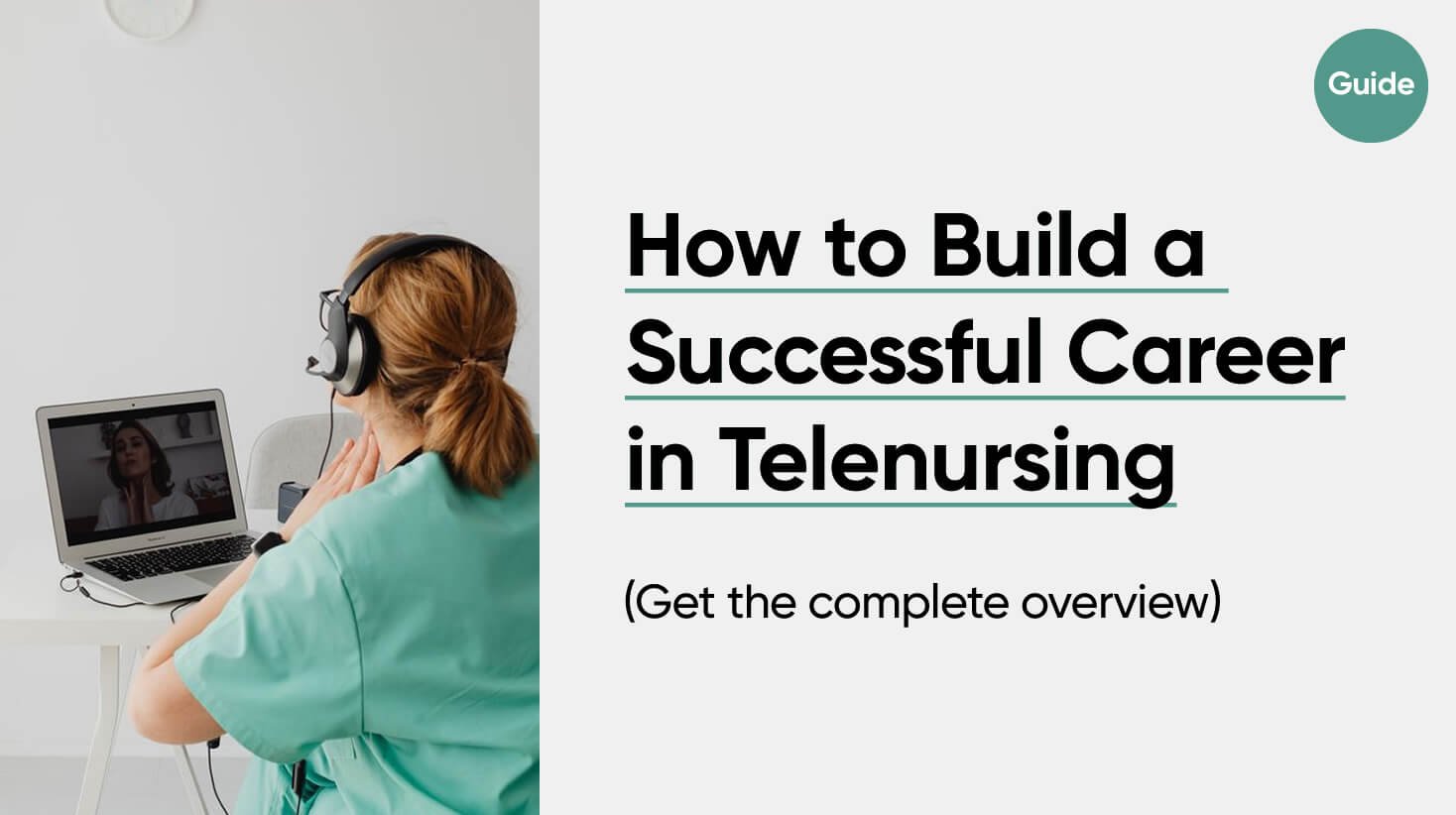 How to build a career in telenursing