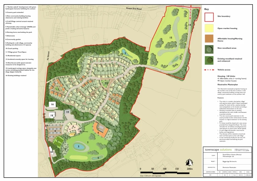 Baggeridge Illustrative Masterplan