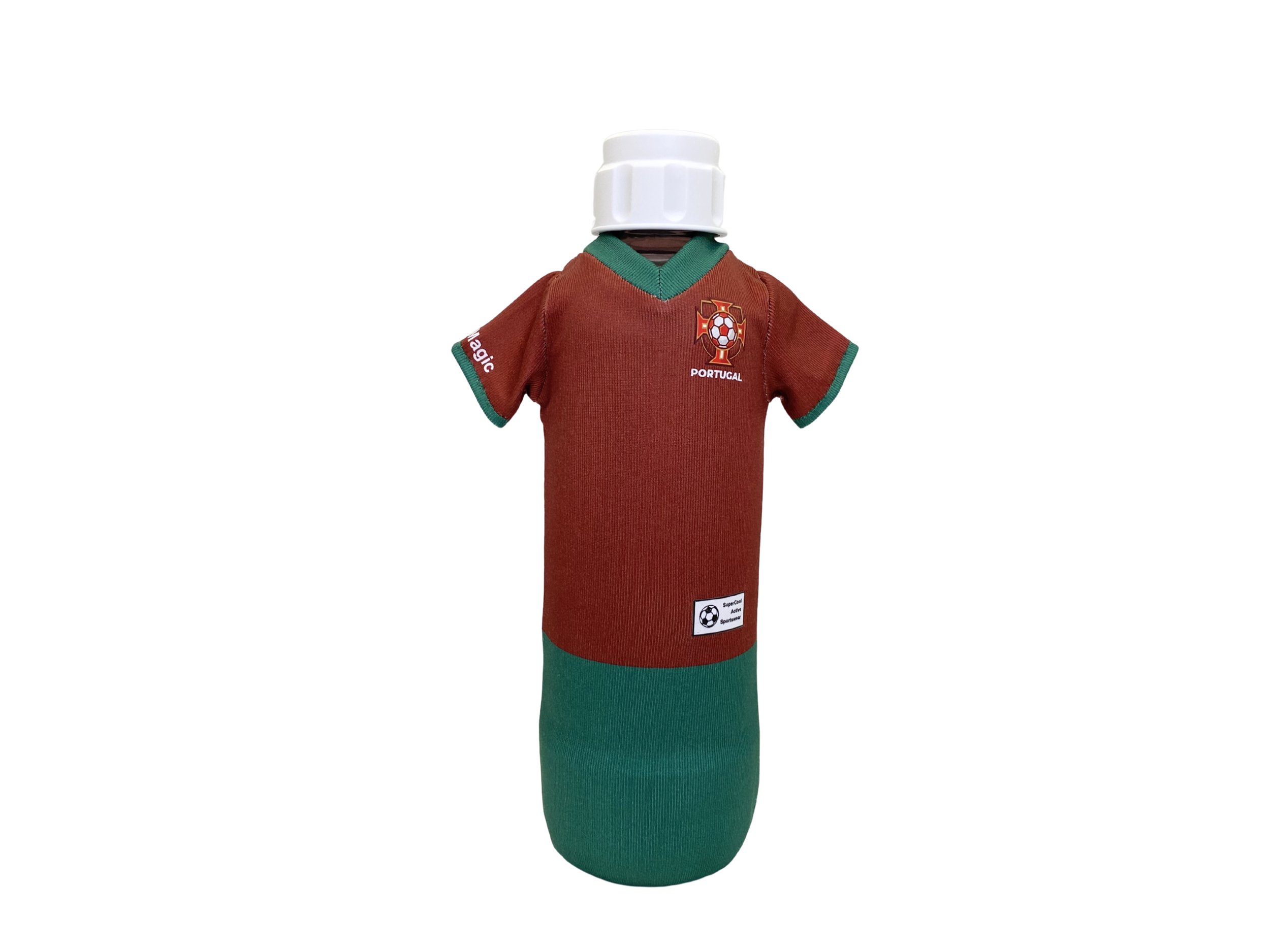 Portugal (Large Size) - 1x Soccer Jersey for your Carbonating or Wine Bottle