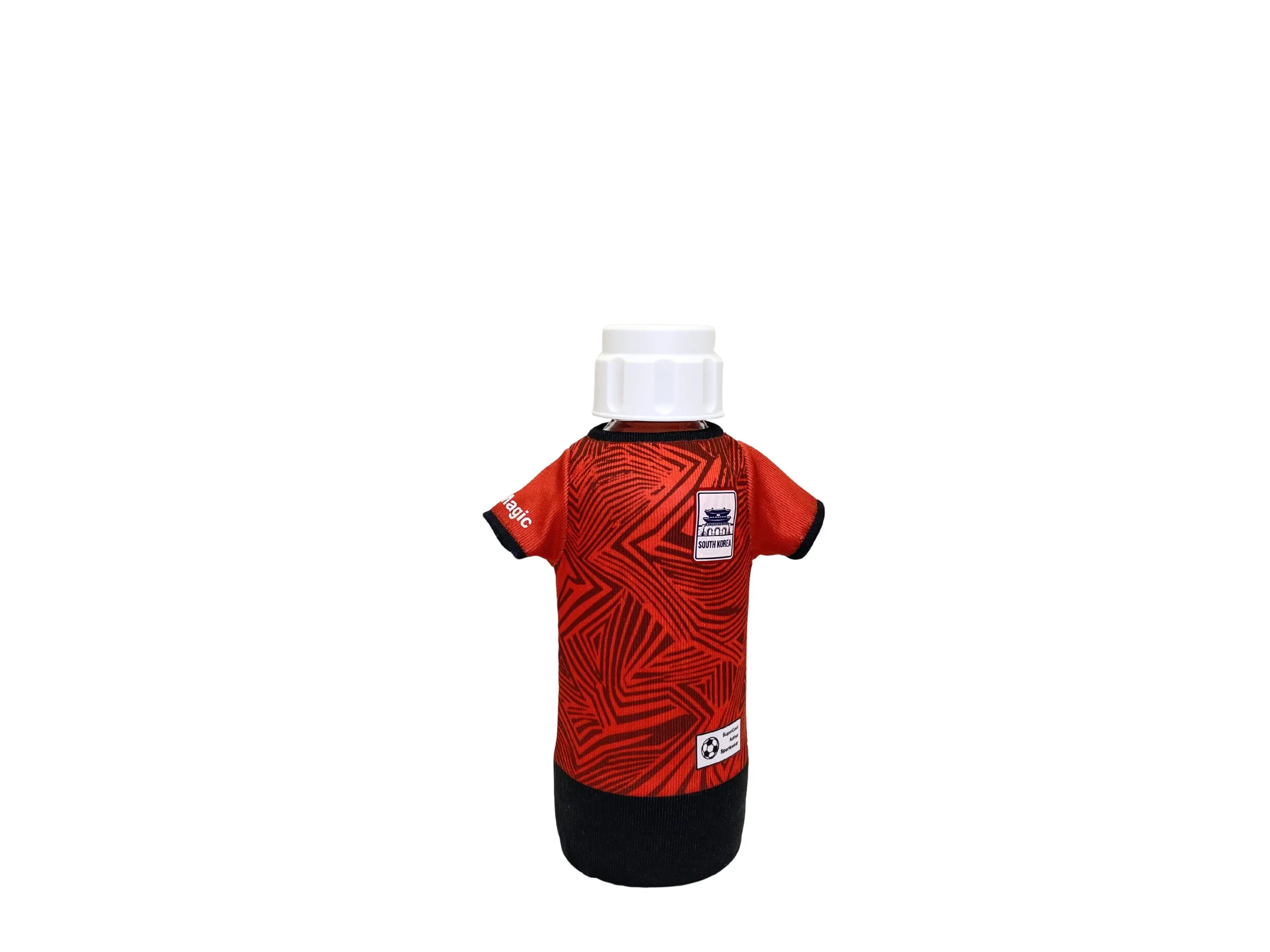 South Korea (Small Size) - 1x Soccer Jersey for your Carbonating or Beer Bottle