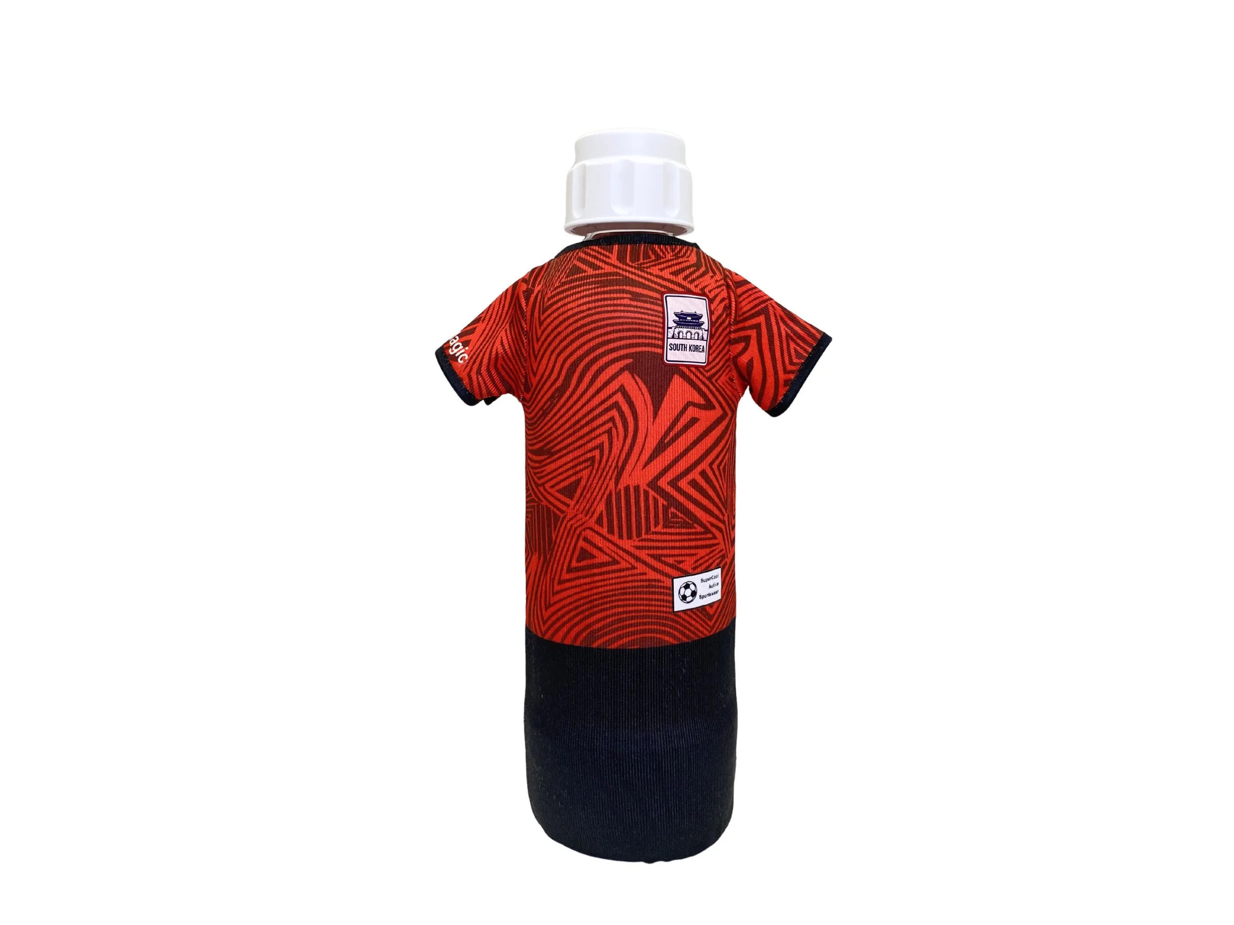 South Korea (Large Size) - 1x Soccer Jersey for your Carbonating or Wine Bottle