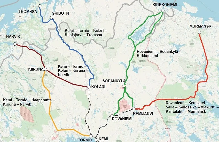 Jäämeren ratalinjausta Kirkkoniemeen selvittävä työryhmä aloitti