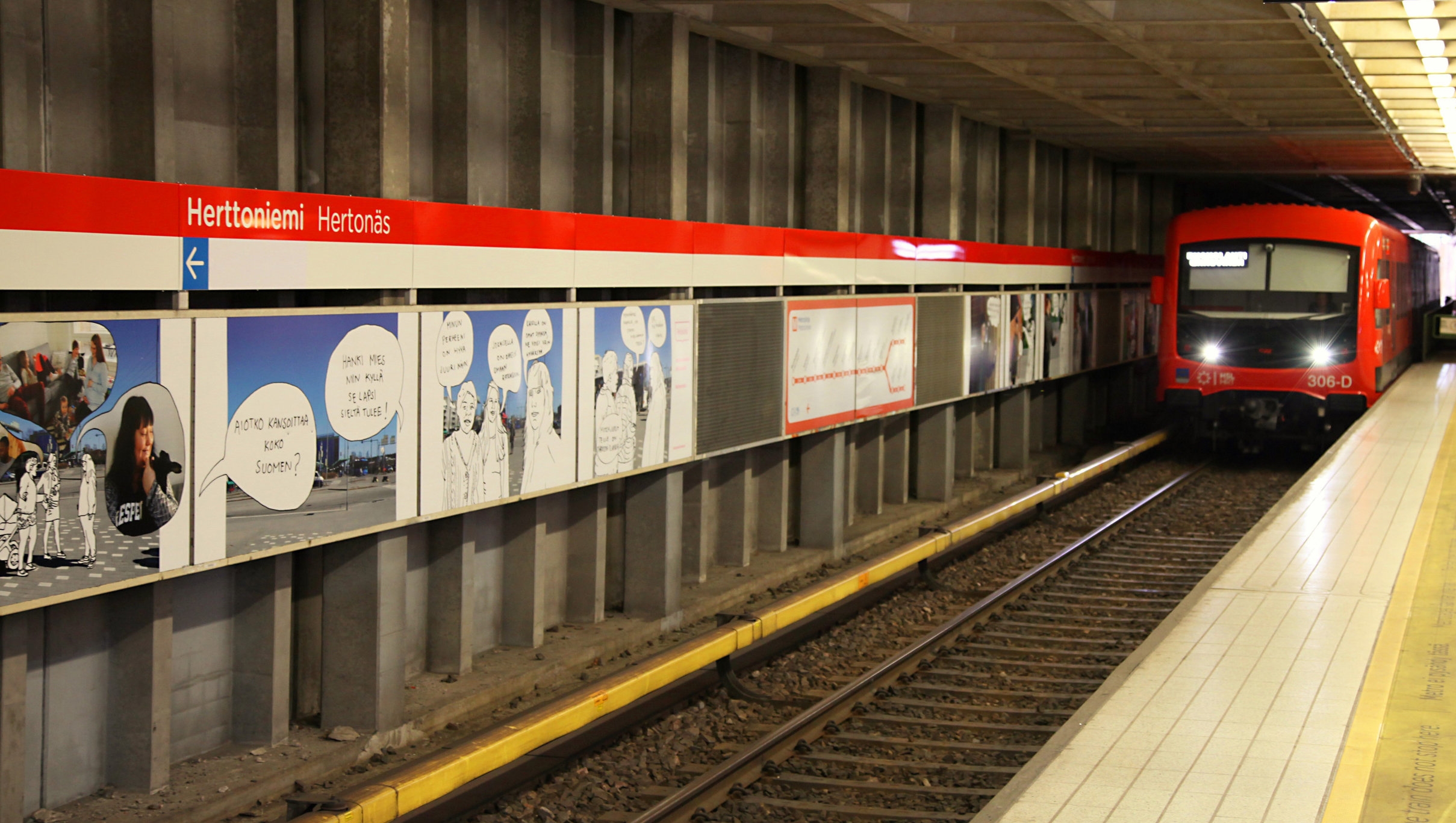 HKL uusii metroasemien mainostaulut