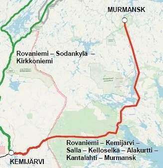 Lehti: Jäämerenrata Kemijärveltä Sallan rajalle 32 miljoonalla