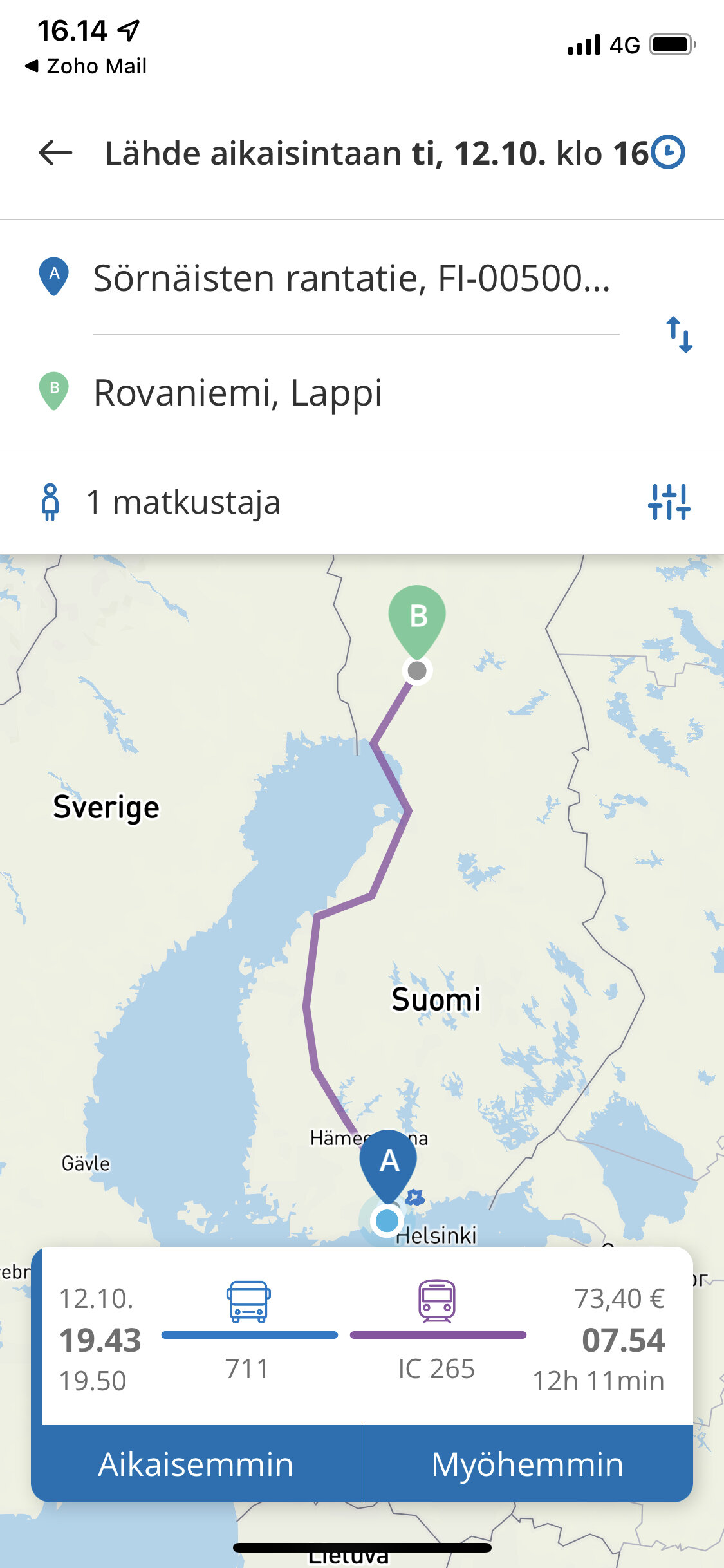 Matkahuolto myy VR:n junalippuja