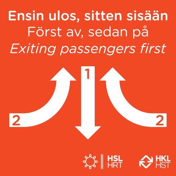 HKL: Rautatientorin metroaseman laituritasolla kokeillaan uusia opasteita