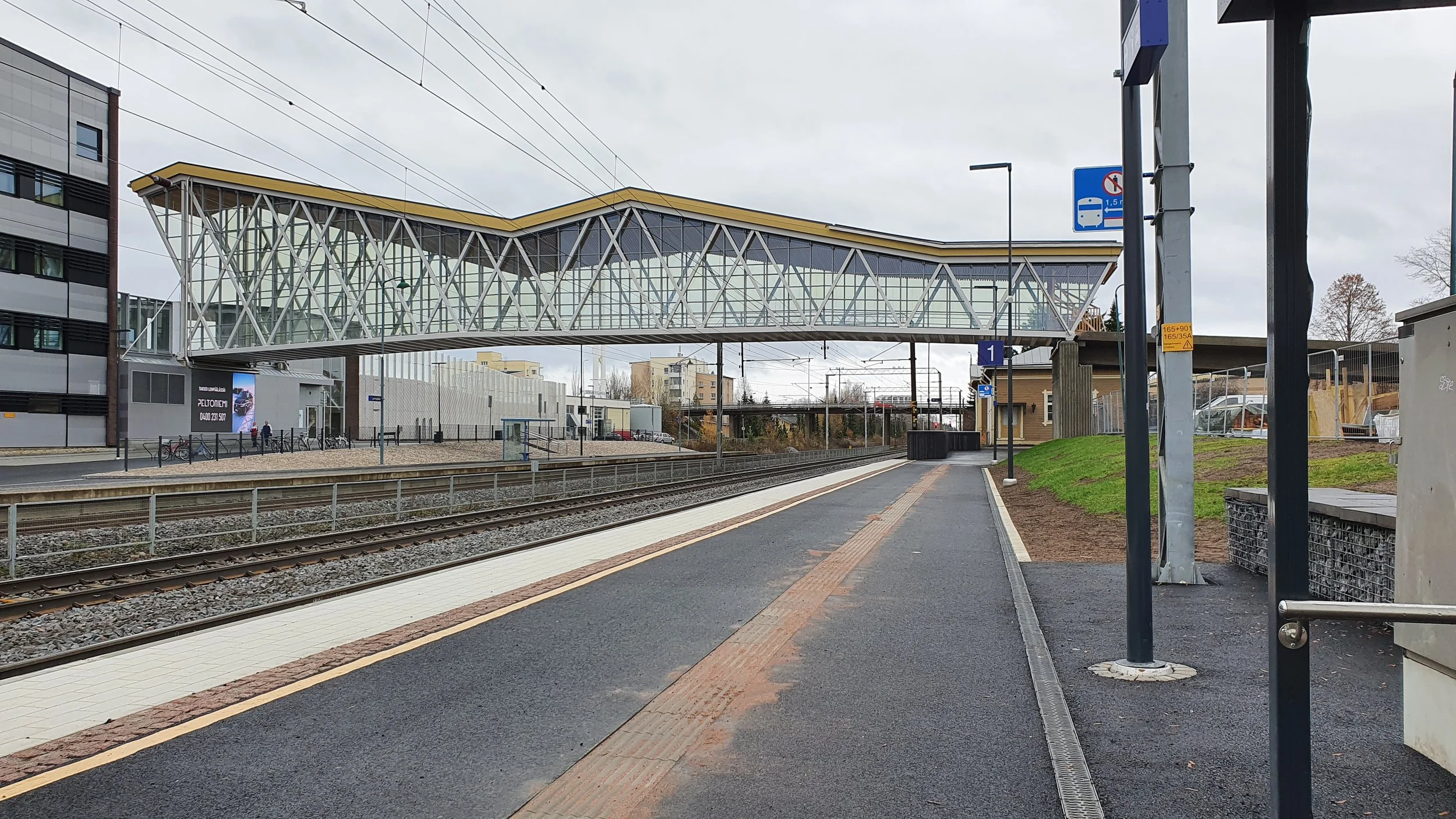 Lempäälän uusi asemalaituri on valmistunut lopullisesti