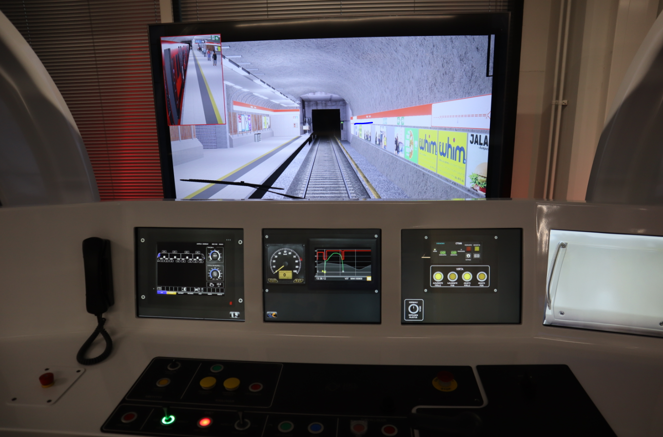 Ajosimulaattorit parantavat metrojunan- ja raitiovaununkuljettajien koulutusta