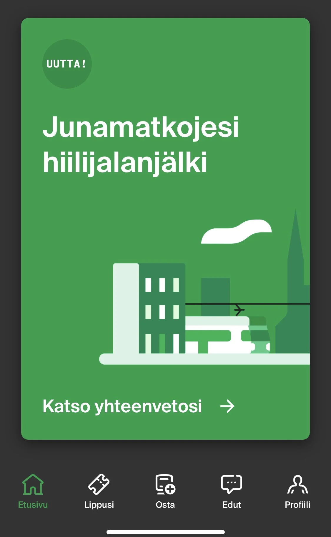 VR: Kaukoliikenteen junalipun voi aktivoida jatkossa itse