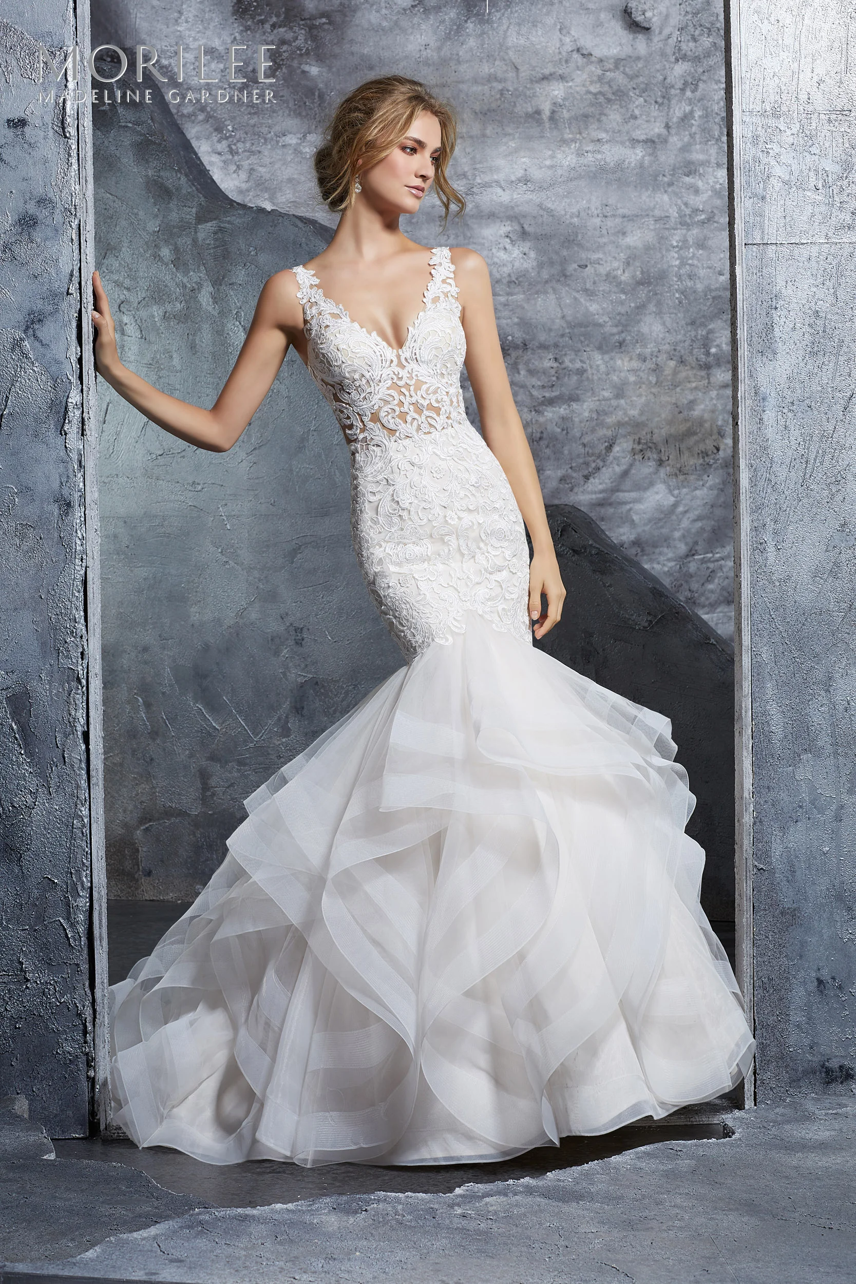 fishtail wedding gown