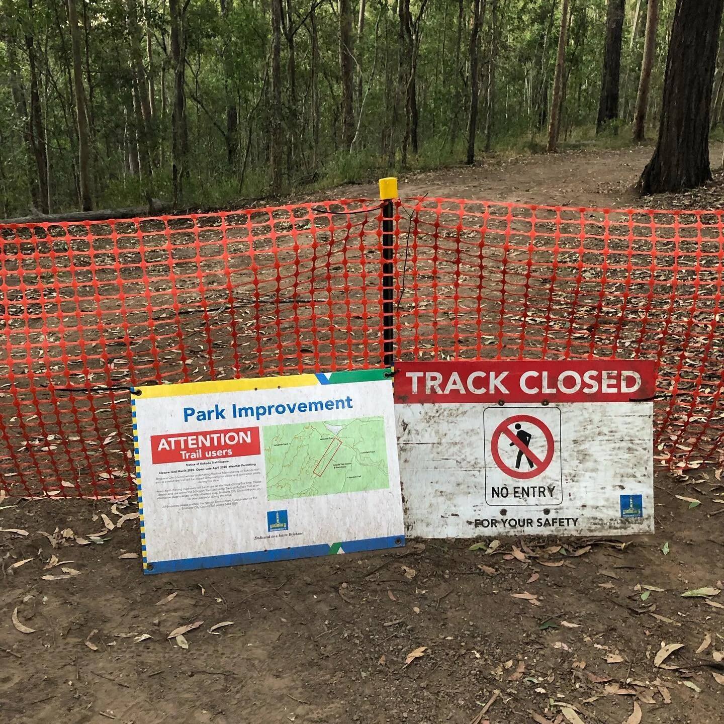 Lucky to have this within the safe covid zone. Track closure meant an extra couple of extra km