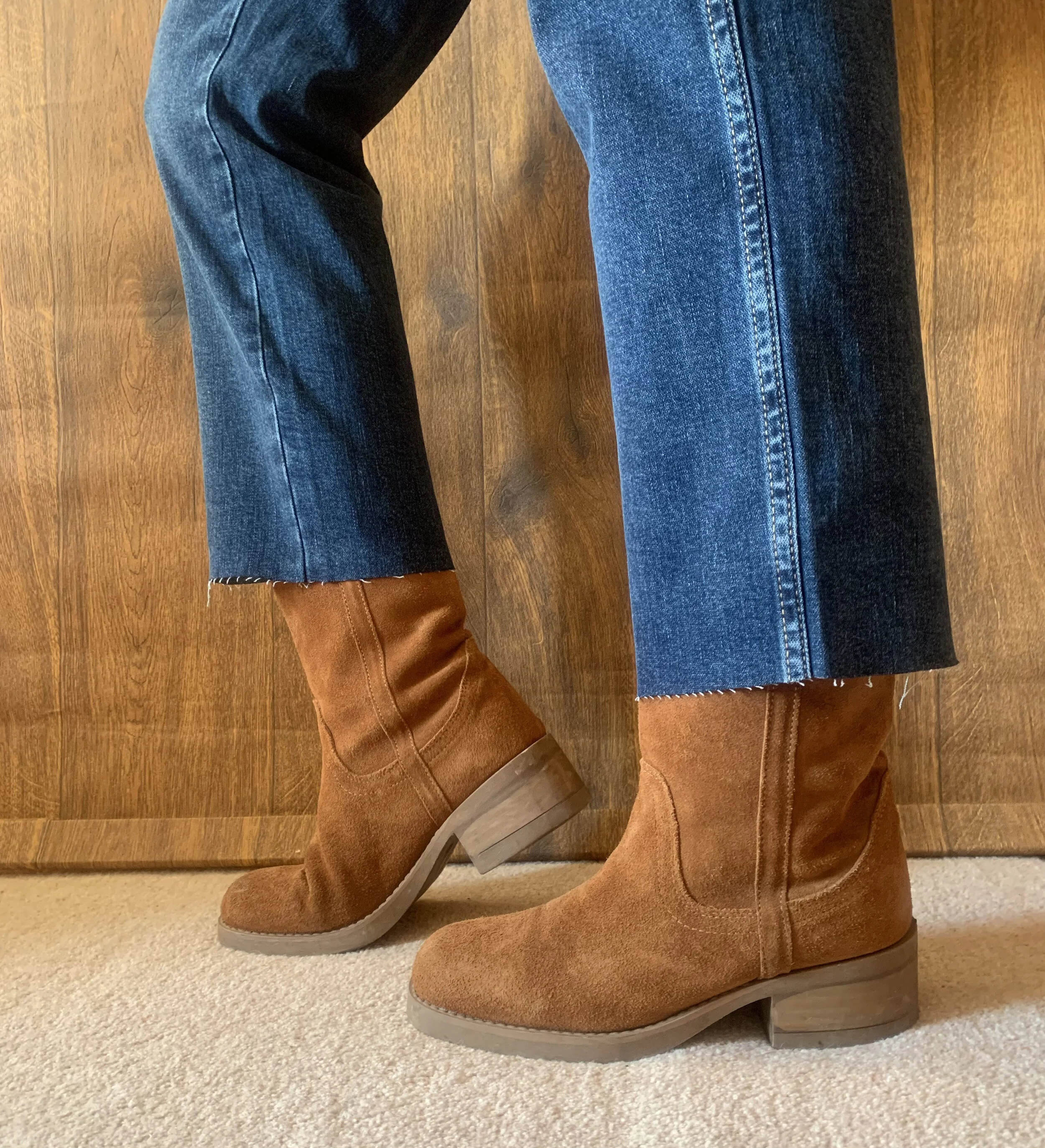 Vintage suede boots Clearance