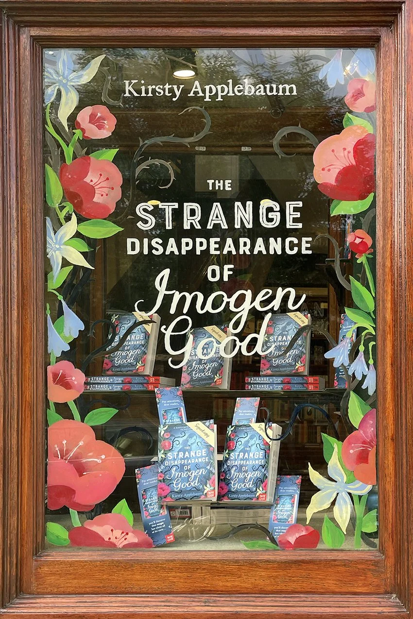 P&G Wells Books Window Painting