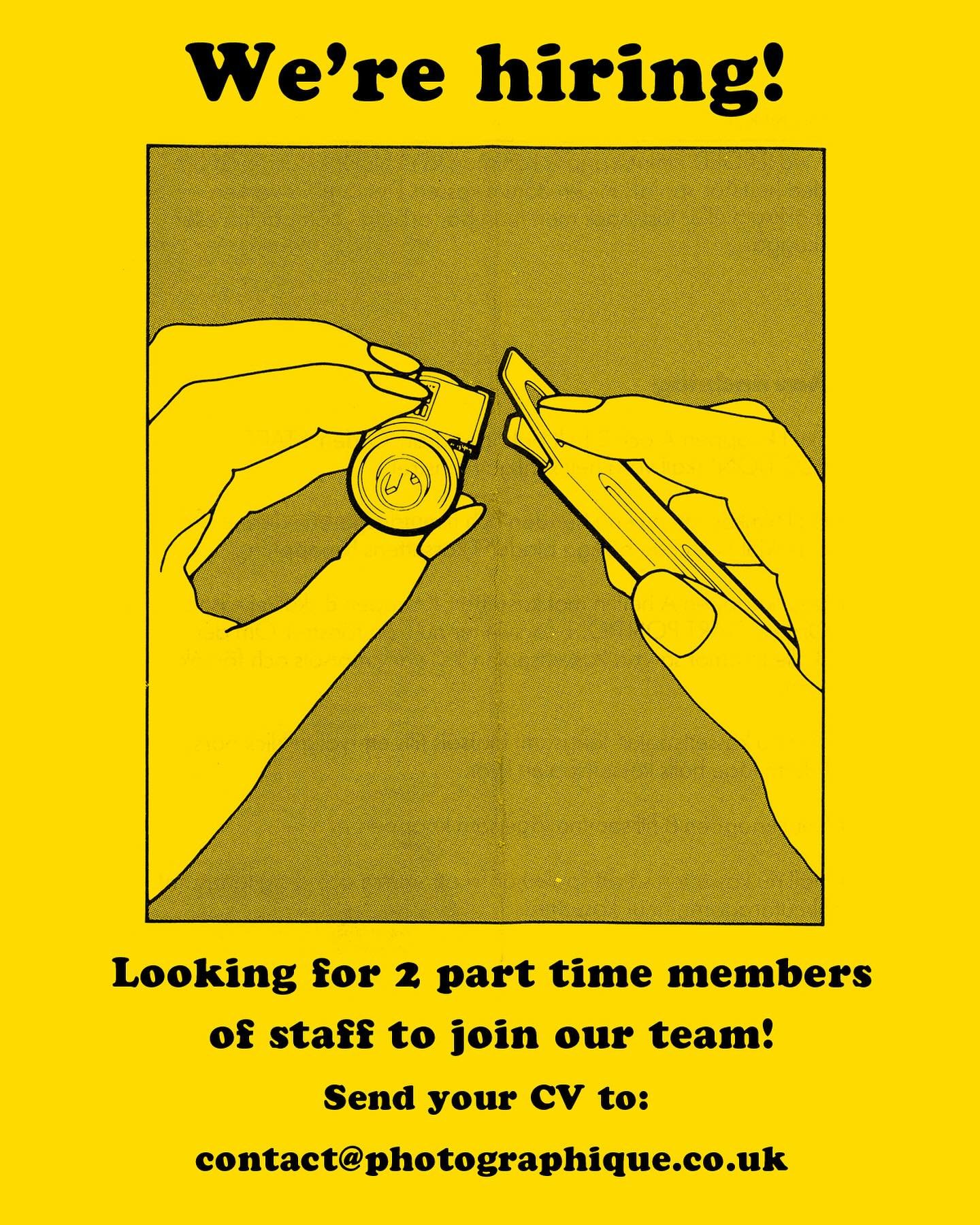 We&rsquo;re hiring! 🔊 

We&rsquo;re looking for two new part time (14 hrs min) lab assistants to join our small team. The role includes customer facing front of house responsibilities as well as working in the lab. 🧪 

Do you think you&rsquo;d suit