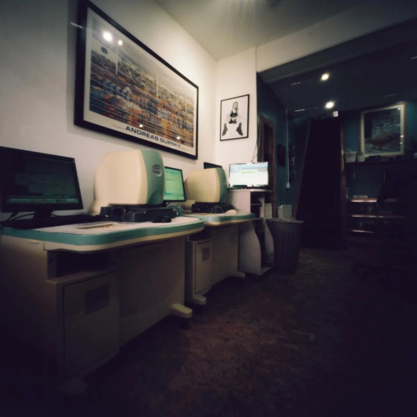 Pinholes of the lab 📌 

With an f stop of 138 each of these exposures took 5 minutes, making the lab look eerily quiet however I can assure you we were bustling around busy scanning and printing your films. 🏃 

We may be doing a portrait day if any