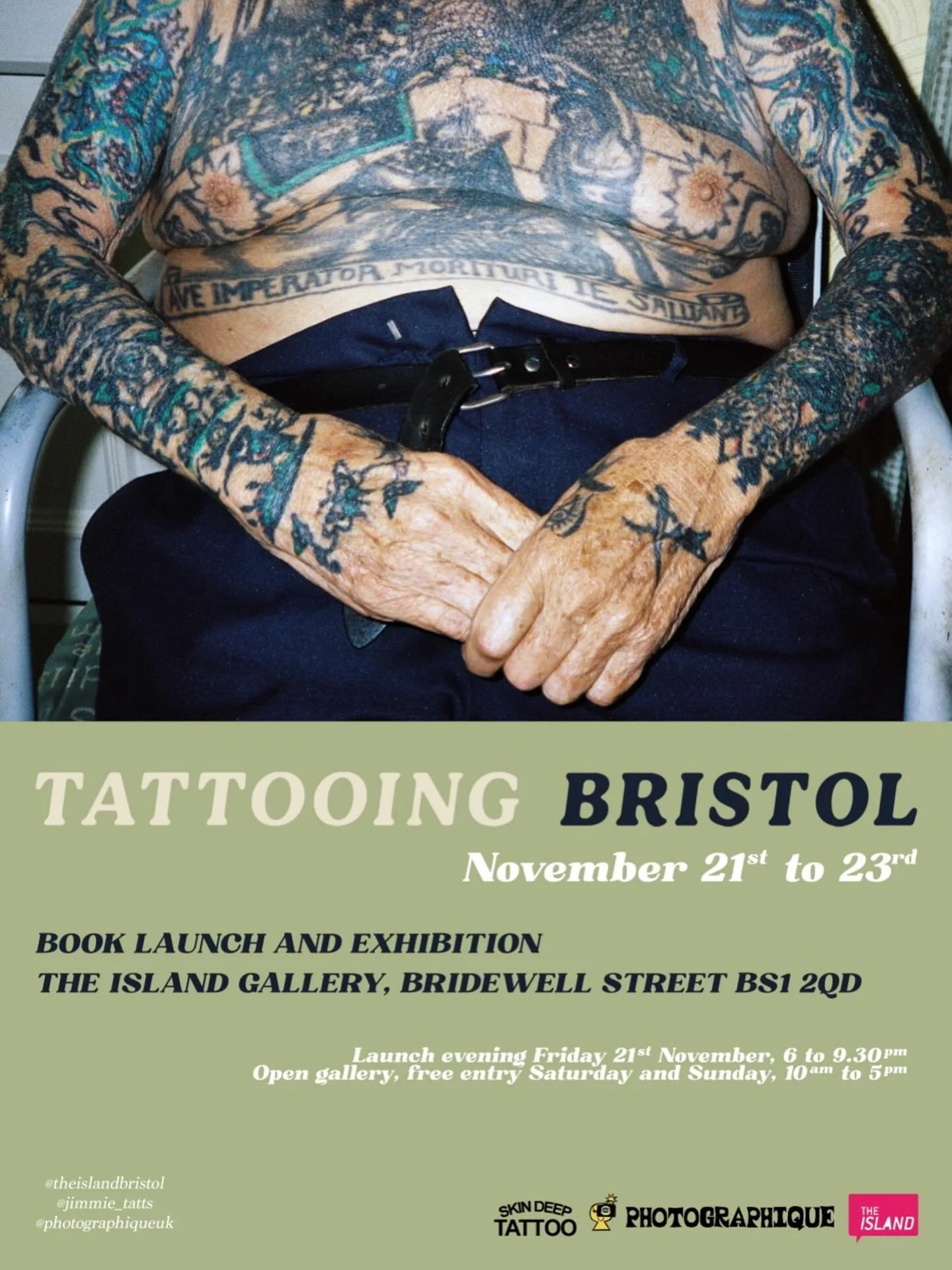 Super excited for the book launch of &lsquo;TATTOOING BRISTOL&rsquo; on the **21st of this month!***

@jimmie_tatts has spent the last 10 years compiling this remarkable tome of the Bristol tattoo scene, from its origins with the formation of the BTC