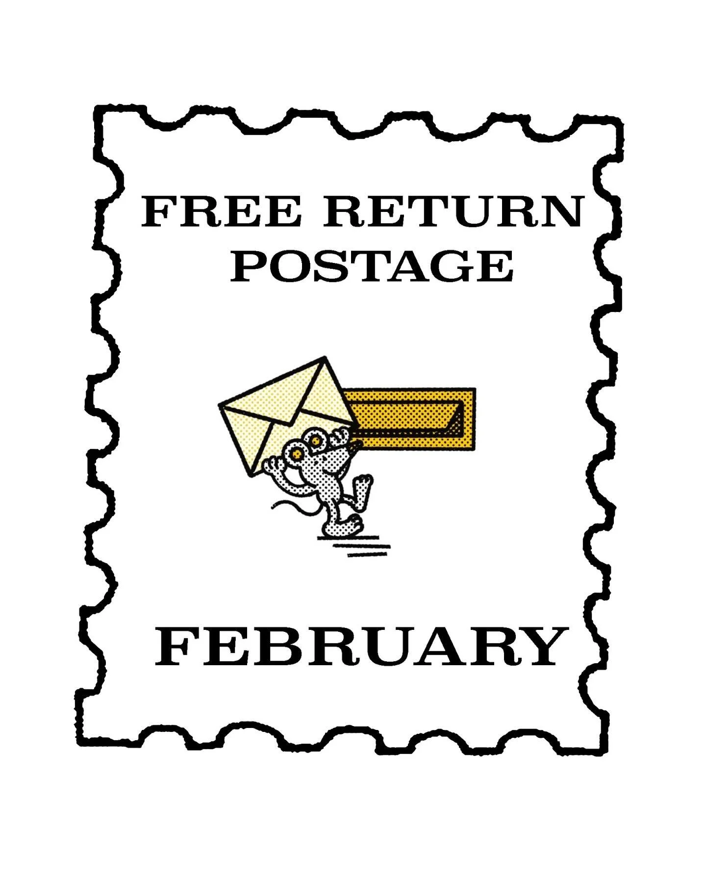 For the whole of this February we are offering FREE return postage on all orders! ✉️ 📮 

From the 1st, postage costs will be set to &pound;0 however you can still opt to collect, if you really wanted to come in and say hello! 👋