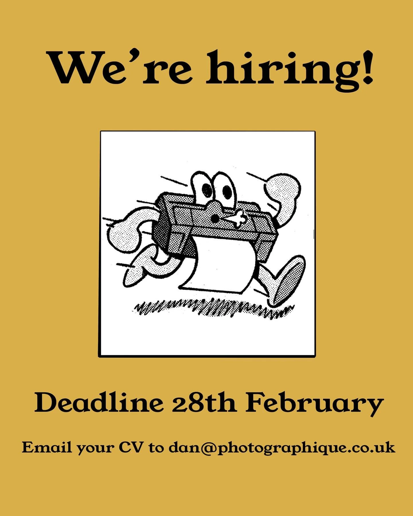 We&rsquo;re hiring!

We are looking for a new part-time member of staff to work in our new Clifton branch! This is a customer service role that will predominately be taking orders and offering advice from film processing, printing to framing and bein