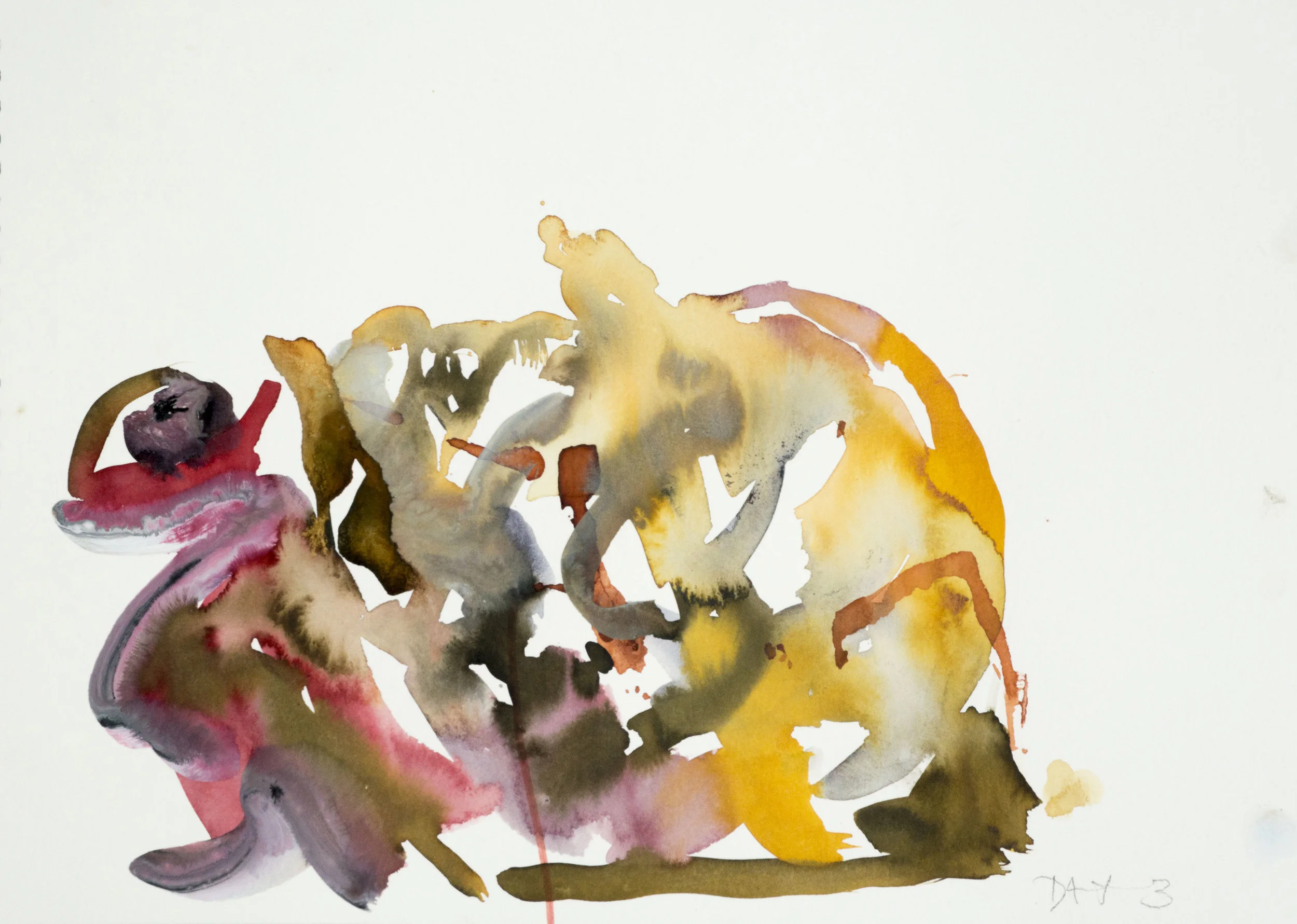 Day 2, 24, Watercolour on A4 paper