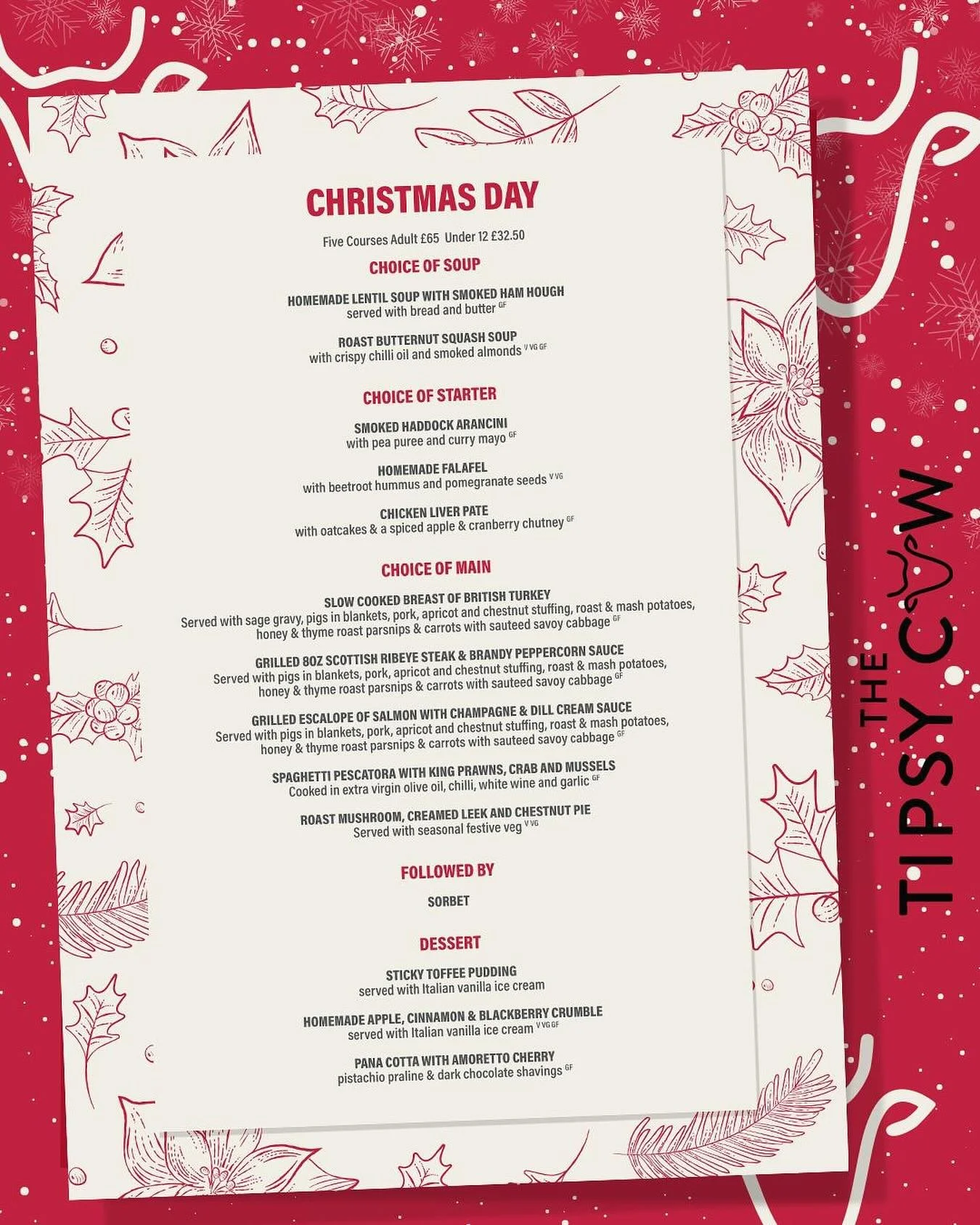 After numerous requests, we are delighted to announce we will be opening Christmas Day 

🎄🐮🎄

We know we&rsquo;re a little late to the Christmas party, but we wanted to make sure that we were in a place to provide the service you are accustomed to